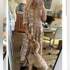 Marea flounce shirtdress